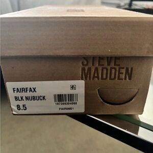 Steve Madden Fairfax Black Nubuck Footwear